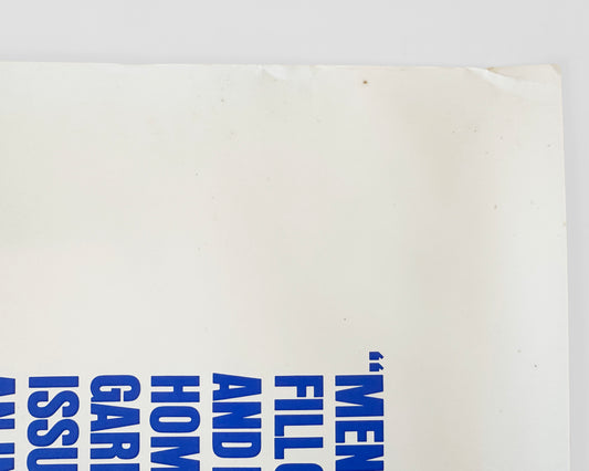 Herb Lubalin Exhibition Poster: No More War! [Ginza Graphic Gallery, Japan]