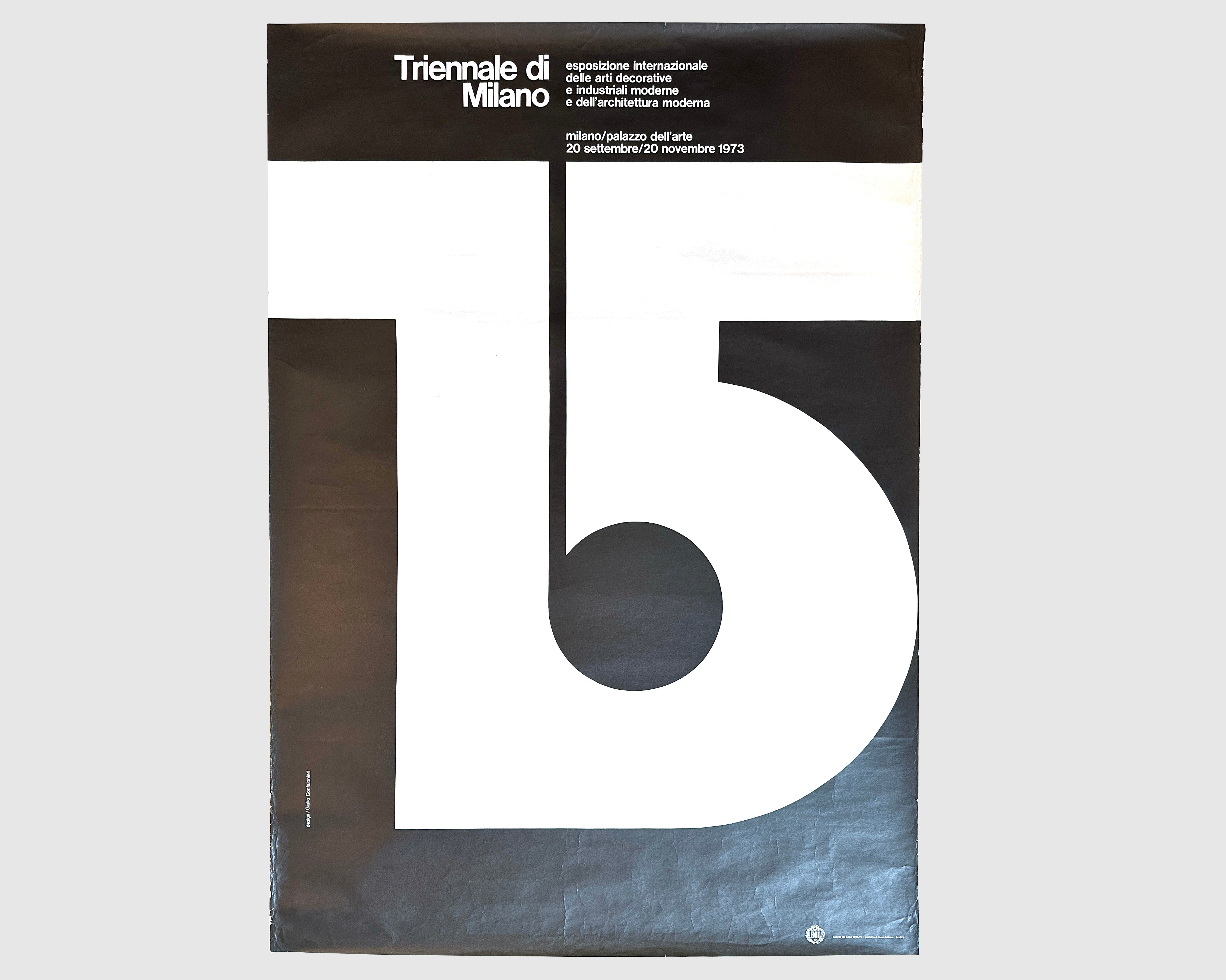Poster: XV Triennale di Milano, 1973 [Giulio Confalonieri