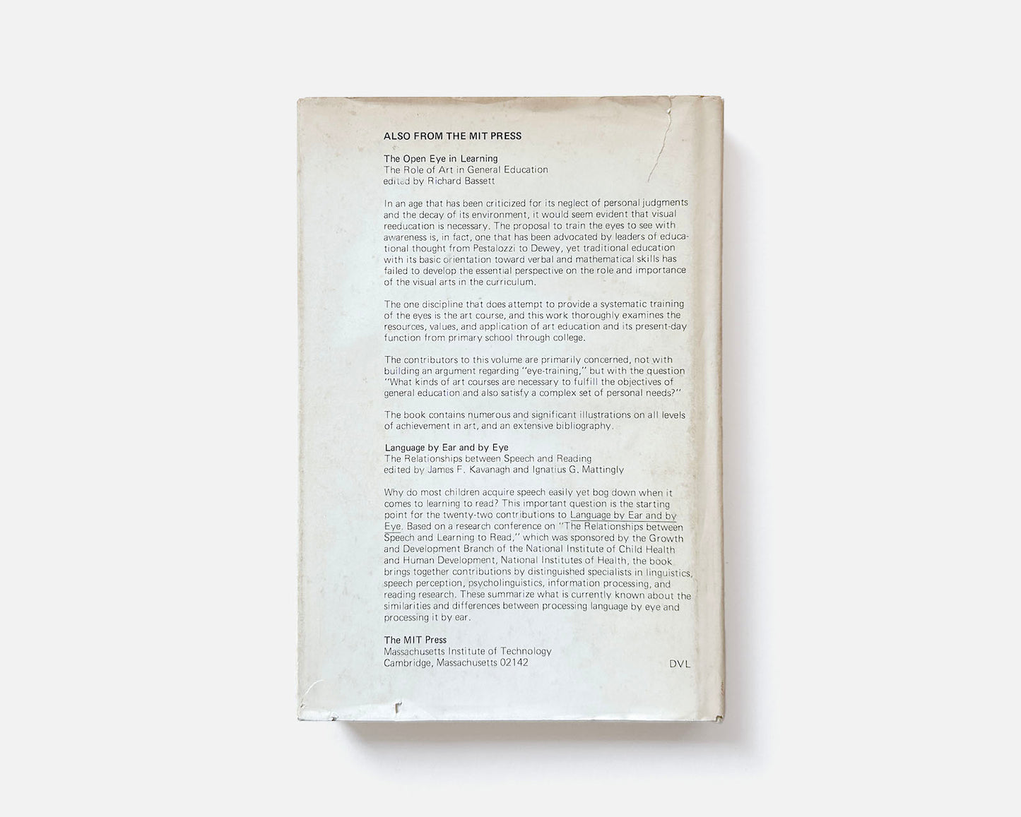 A Primer of Visual Literacy, The MIT Press, 1st Ed., 1973 [Design: Muriel Cooper]