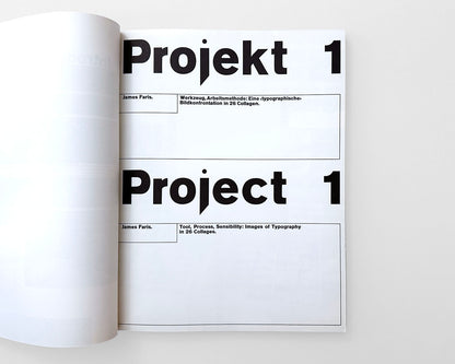 Projects : Typographic Research at the School of Design Basle, Switzerland [Wolfgang Weingart]