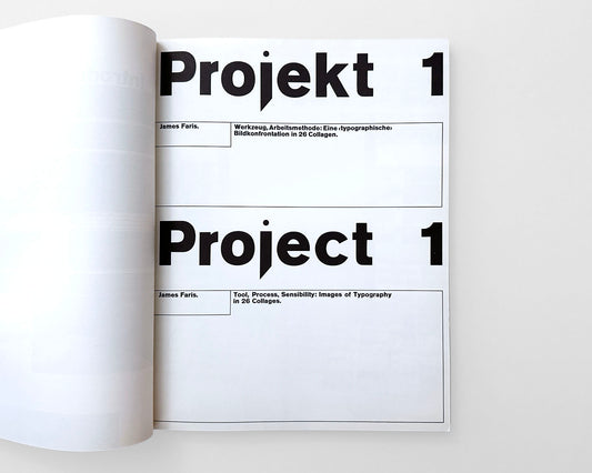 Projects : Typographic Research at the School of Design Basle, Switzerland [Wolfgang Weingart]