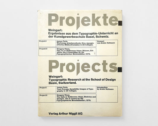 Projects : Typographic Research at the School of Design Basle, Switzerland [Wolfgang Weingart]