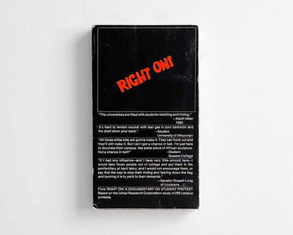 Right On! A Documentary on Student Protest, 1976 [David L. Burke]