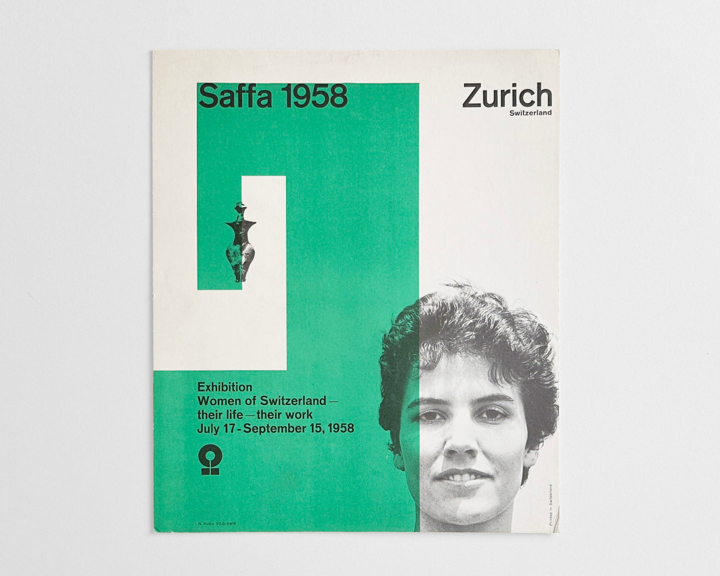 SAFFA : Swiss Exhibition of Women’s Work, Cardboard Display, 1958 [Nelly Rudin, Zurich]