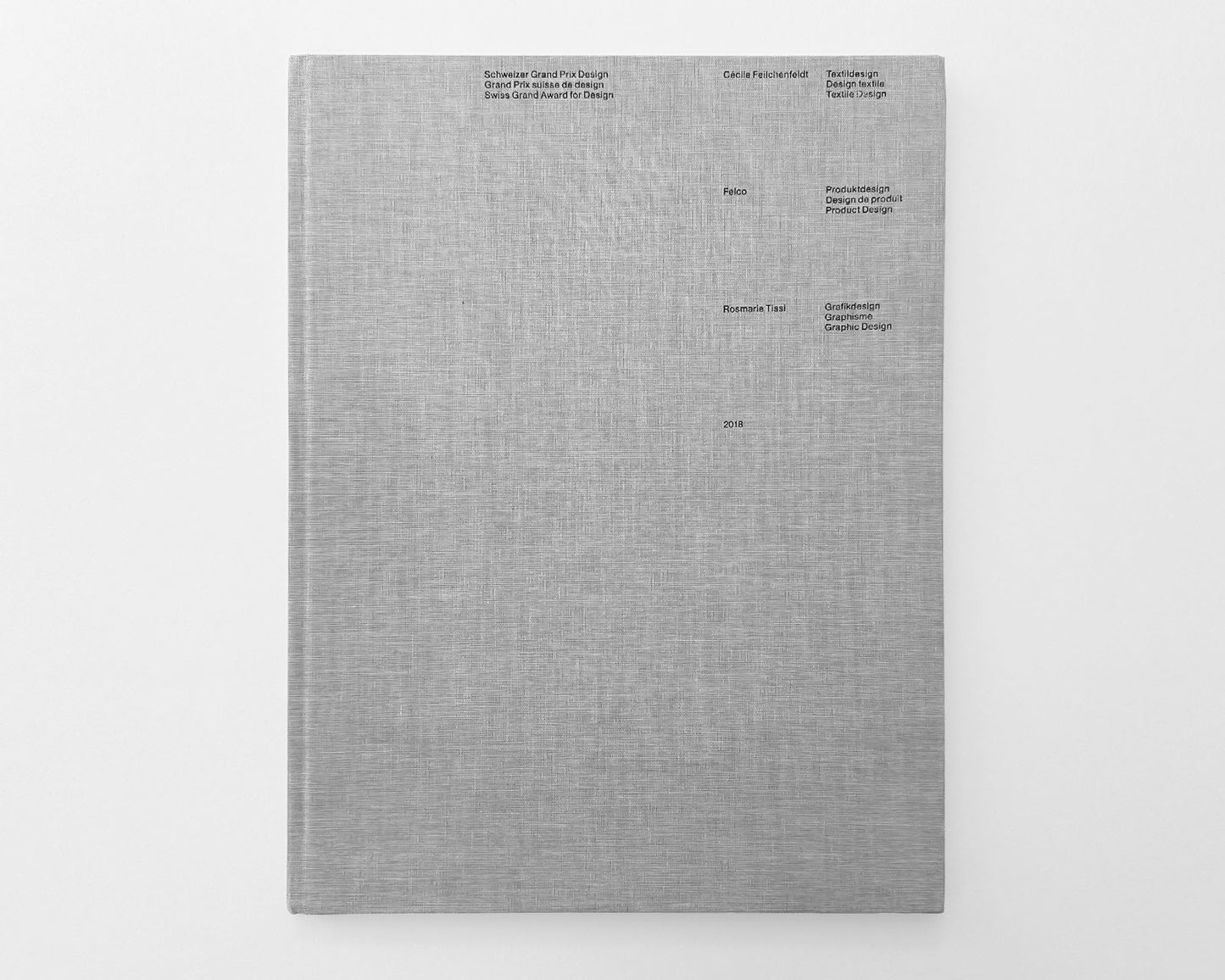 Swiss Grand Award for Design, 2018 [Rosmarie Tissi Graphic Design]