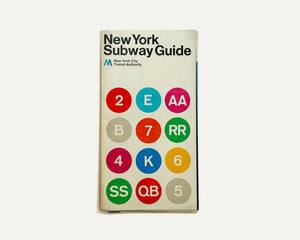 1972 (2) New York Subway Guide, NYC Transit Authority [Design: Massimo Vignelli]