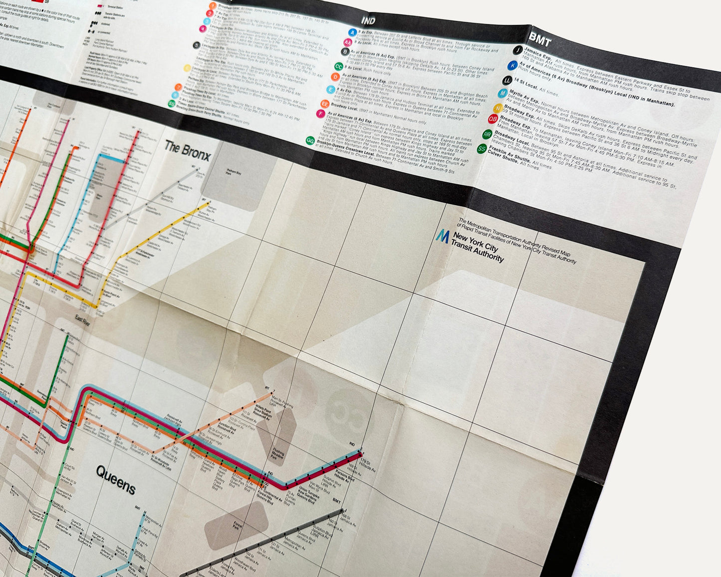 1972 (2) New York Subway Guide, NYC Transit Authority [Design: Massimo Vignelli]