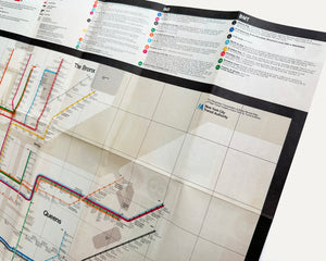 1972 (2) New York Subway Guide, NYC Transit Authority [Design: Massimo Vignelli]
