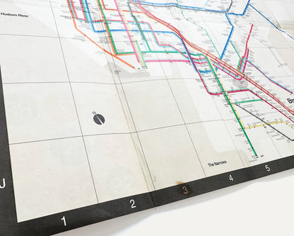 1972 (2) New York Subway Guide, NYC Transit Authority [Design: Massimo Vignelli]