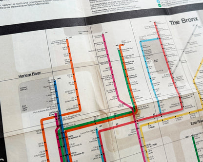 1972 (2) New York Subway Guide, NYC Transit Authority [Design: Massimo Vignelli]