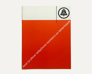 How to Show Telephone Numbers on Letterheads, Bell System, c. 1964 [Ladislav Sutnar]