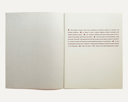 How to Show Telephone Numbers on Letterheads, Bell System, c. 1964 [Ladislav Sutnar]