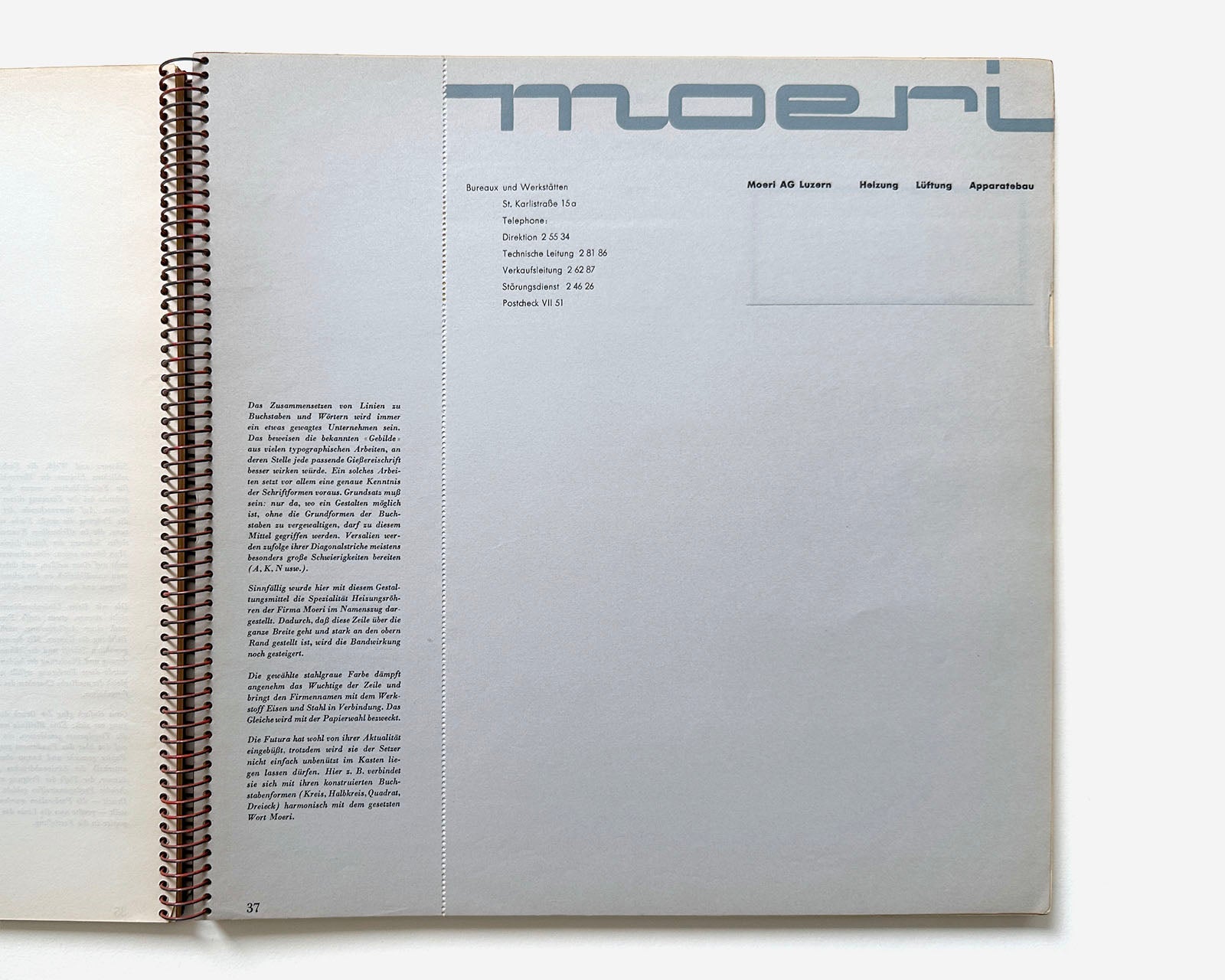 Typographie by Walter Bangerter & Walter Marti, 1948 [post–WWII Swiss Typography]