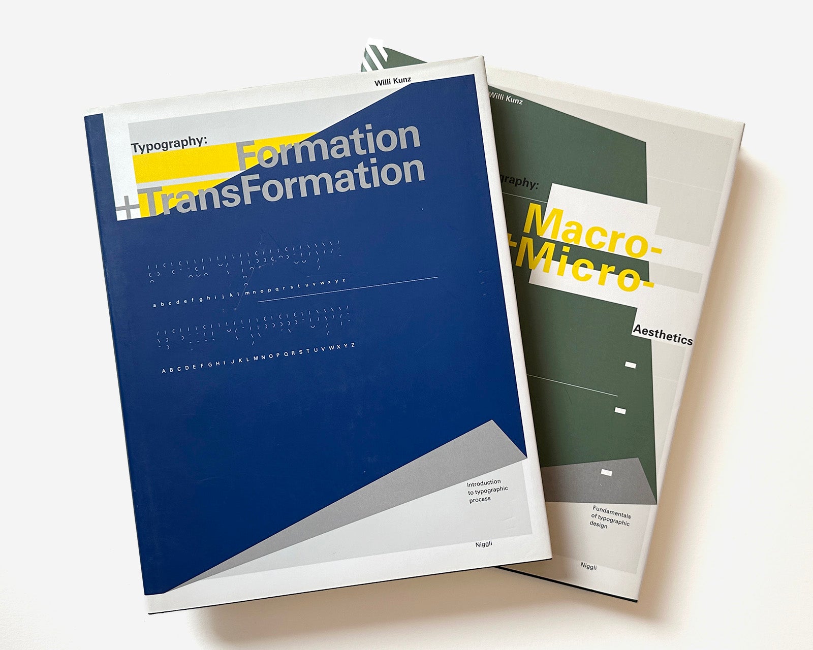 [2 Volumes] Typography: Formation and Transformation and Macro– and Microaesthetics by Willi Kunz