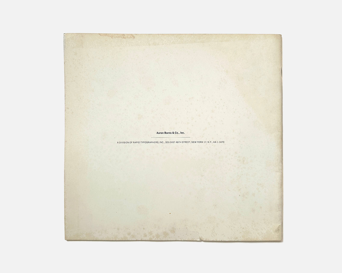 Typositor Typography / A New Typography by Aaron Burns, 1965 [Reference Copy]