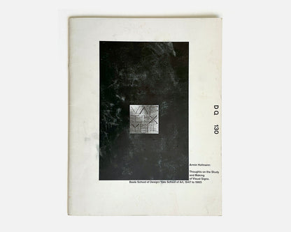 Design Quarterly 130, 1985 [Wolfgang Weingart, Armin Hofmann]