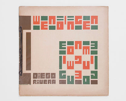 Wendingen Journal: The Paintings of Diego Rivera, 1929 [Cover Design: Vilmos Huszár]