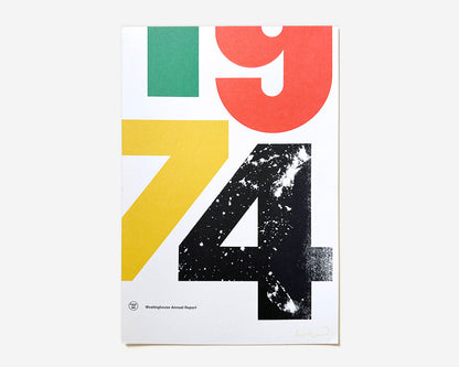 Westinghouse Annual Report, Front Cover Proof 1974 [Design by Paul Rand]