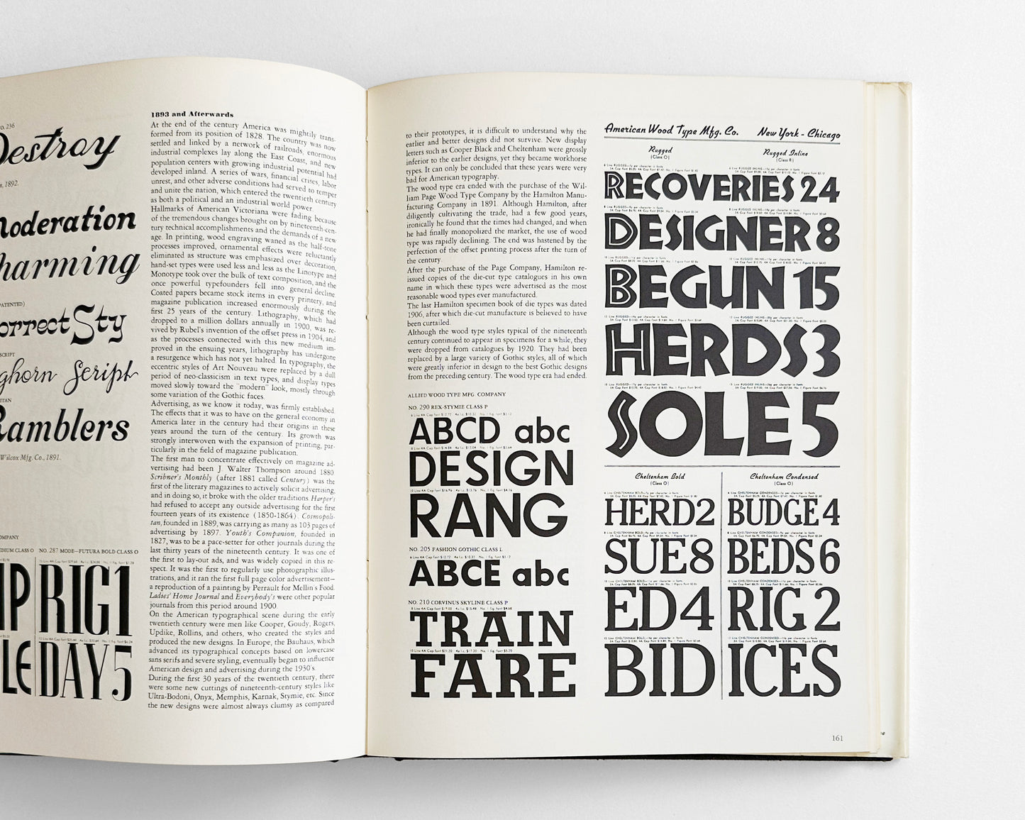 American Wood Type, 1828-1900: Notes on the Evolution of Decorated and Large Type [Rob Roy Kelly, 1st ed. Hardcover]