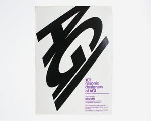107 Graphic Designers of AGI: Franco Grignani [Large Poster]