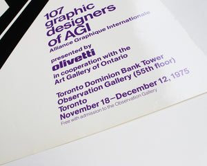 107 Graphic Designers of AGI: Franco Grignani [Large Poster]