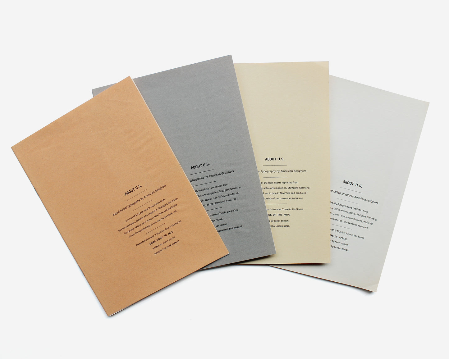 About U.S. — Experimental Typography by American Designers (4 Volumes)