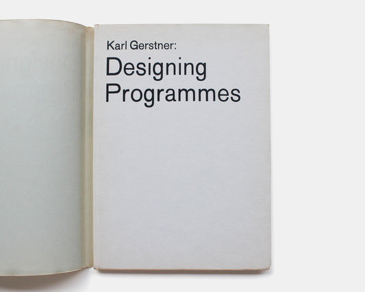Designing Programmes 1968 [Karl Gerstner]