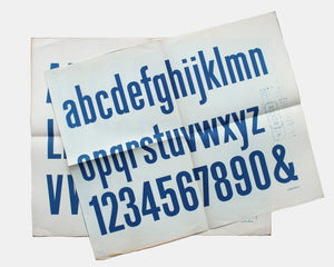 Two Hermann Eidenbenz Typographic Prints
