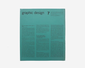 Graphic Design: A Quarterly Review ..., No. 7, April 1962 [Kazumasa Nagai]