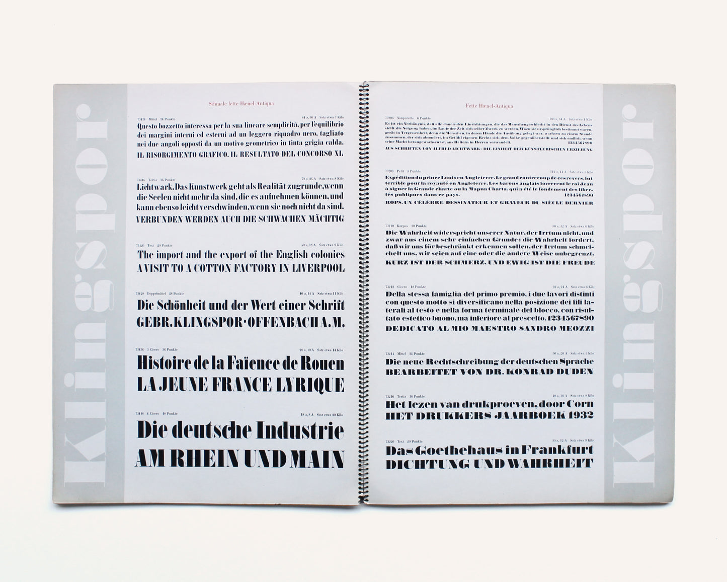 Neuentdeckt: 5 Garnituren Haenel Schrift [Walter Cyliax]