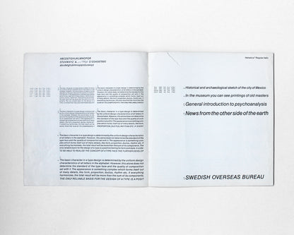 Helvetica Type Specimen [12 varieties]
