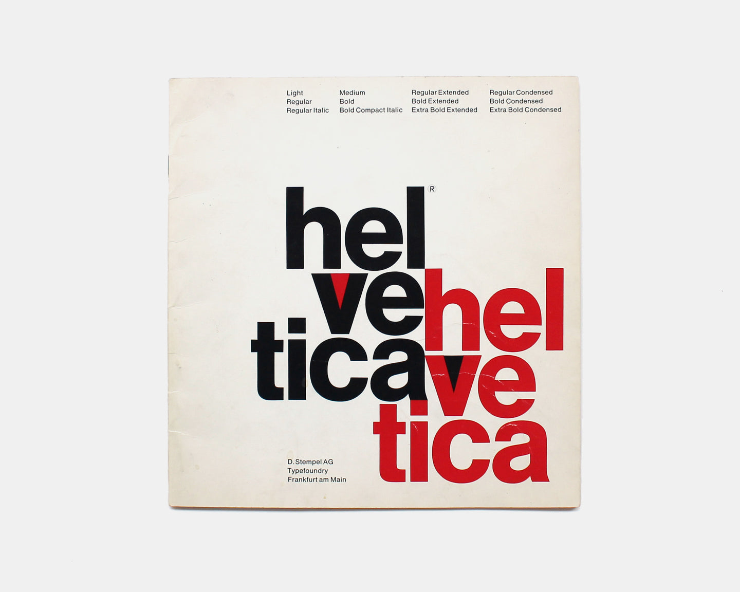 Helvetica Type Specimen [12 varieties]