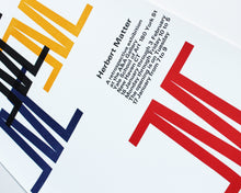 Load image into Gallery viewer, Herbert Matter: A Retrospective, Yale University Exhibition 1978 [Poster]
