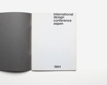 Load image into Gallery viewer, International Design Conference Aspen, 1964 [Eliot Noyes, Program Chairman]
