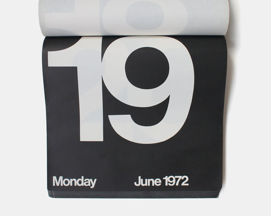 1972 Original Knoll Calendar [Massimo Vignelli]