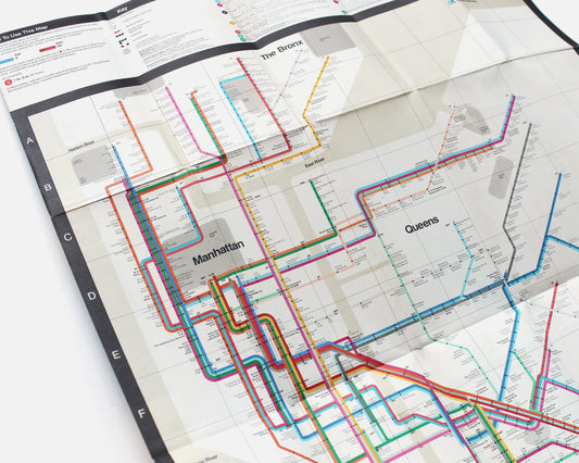 1972 New York Subway Guide [Massimo Vignelli]