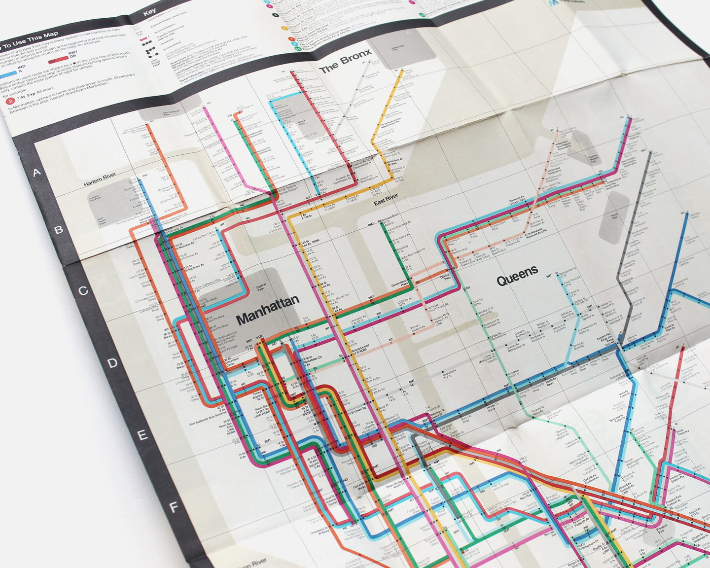 1972 New York Subway Guide [Massimo Vignelli]