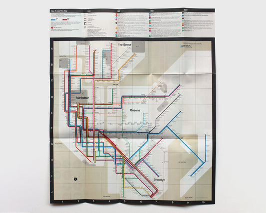 1972 New York Subway Guide [Massimo Vignelli]