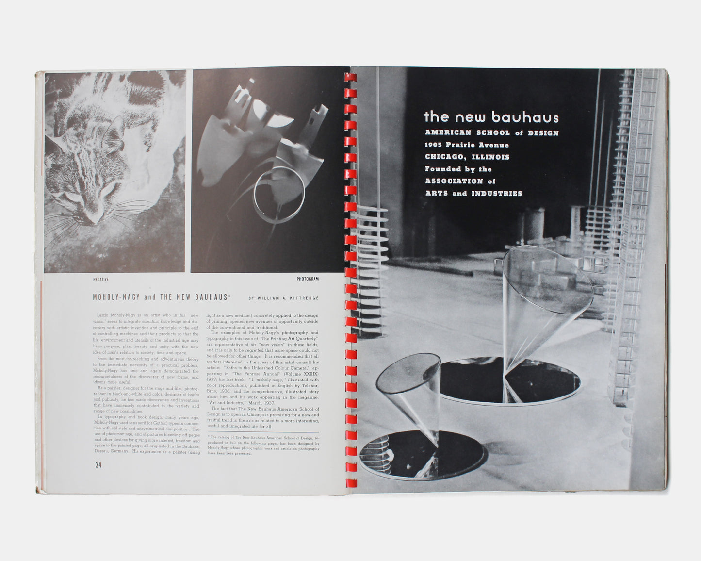 The Printing Art Quarterly: New Bauhaus Prospectus [Laszlo Moholy-Nagy]