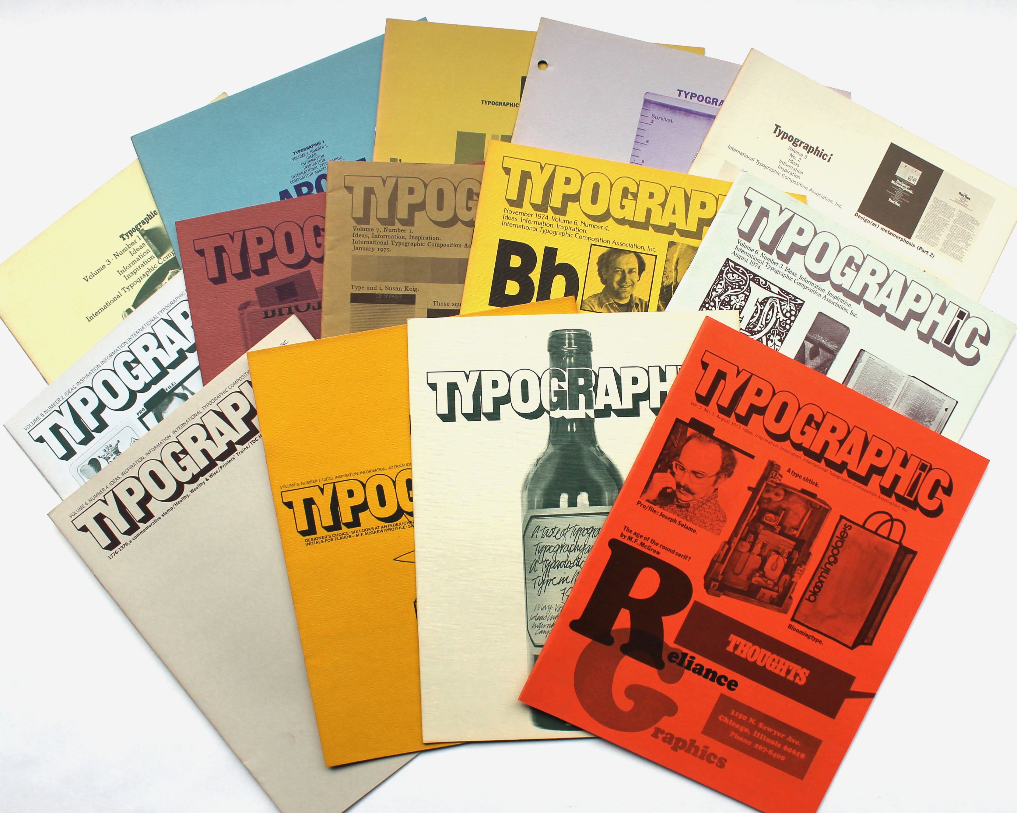 Typographic Journals by ITCA [Edward M. Gottschall and Mo Lebowitz