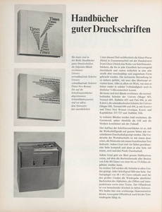 Helvetica Handbücher guter Druckschriften, 1968