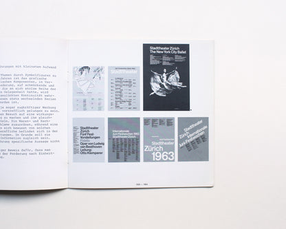 Plakate für das Opernhaus Zürich: 1950-1975 [Josef Müller-Brockmann]